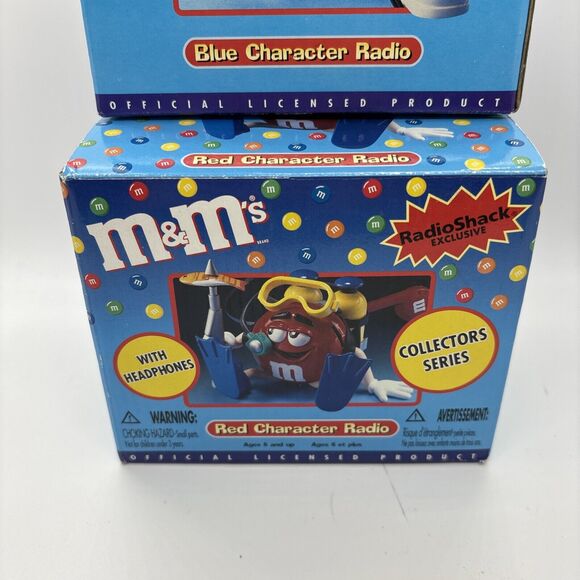 M&M Red Blue Character Collector Edition Scuba Diver Radio with Headphones Lot 2 - Picture 6 of 9